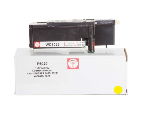 Картридж BASF для Xerox Phaser 6020/6022/WC6025/6027 Yellow (KT-106R02762)