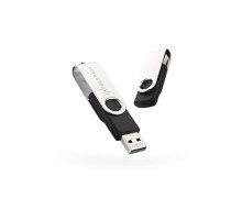 USB флеш накопичувач eXceleram 32GB P1 Series Silver/Black USB 2.0 (EXP1U2SIB32)