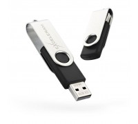 USB флеш накопичувач eXceleram 16GB P1 Series Silver/Black USB 2.0 (EXP1U2SIB16)