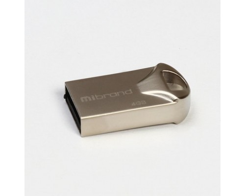 USB флеш накопитель Mibrand 4GB Hawk Silver USB 2.0 (MI2.0/HA4M1S)