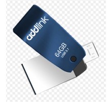 USB флеш накопитель AddLink 64GB T55 Blue USB 3.1/Micro USB (ad64GBT55B3)