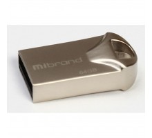 USB флеш накопичувач Mibrand 64GB Hawk Silver USB 2.0 (MI2.0/HA64M1S)
