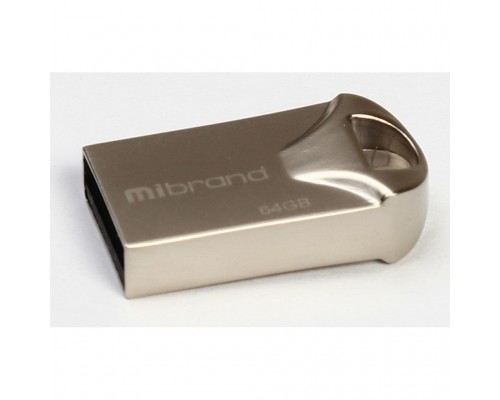 USB флеш накопичувач Mibrand 64GB Hawk Silver USB 2.0 (MI2.0/HA64M1S)