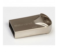 USB флеш накопичувач Mibrand 8GB Hawk Silver USB 2.0 (MI2.0/HA8M1S)