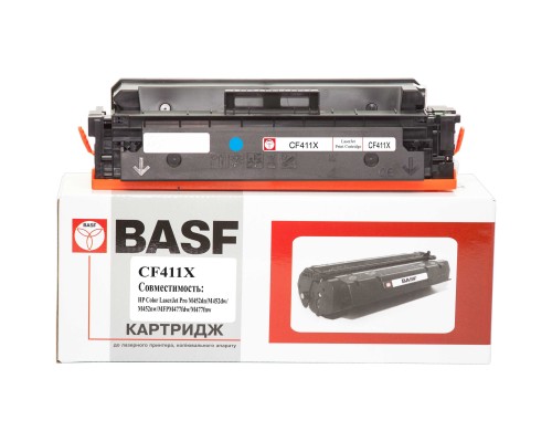 Картридж BASF HP LJ Pro M452dn/nw, M477fdn/Cyan CF411X (KT-CF411X)