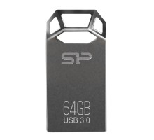 USB флеш накопичувач Silicon Power 64GB Jewel J50 Metallic Grey USB 3.0 (SP064GBUF3J50V1T)