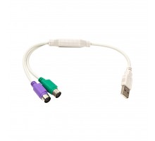 Перехідник USB to 2хPS/2, 0.3m PowerPlant (CA913183)