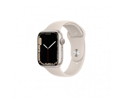 Смарт-часы Apple Watch Series 7 GPS 45mm Starlight Aluminium Case with Beige (MKN63UL/A)