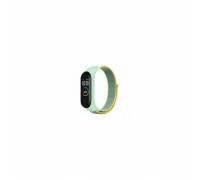 Ремінець до фітнес браслета BeCover Nylon Style для Xiaomi Mi Smart Band 5/6 Green-Yellow (705420)