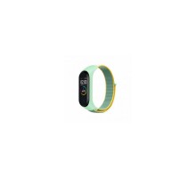 Ремінець до фітнес браслета BeCover Nylon Style для Xiaomi Mi Smart Band 5/6 Green-Yellow (705420)