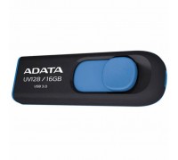 USB флеш накопичувач ADATA 16Gb UV128 black-blue USB 3.0 (AUV128-16G-RBE)