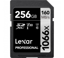 Карта памяти Lexar 256GB SDXC class 10 UHS-II V30 U3 1066x White (LSD1066256G-BNNNG)