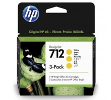 Картридж HP DJ No.712 DesignJet Т230/Т630 Yellow 3-Pack 29-ml (3ED79A)