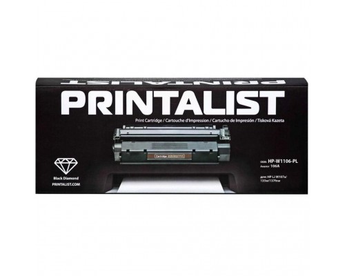 Картридж Printalist HP LJ M107a/135w/137fnw, 106A Black (HP-W1106-PL)