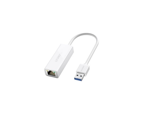 Перехідник USB 3.0 to Ethernet RJ45 1000 Mb CR111 White Ugreen (20255)