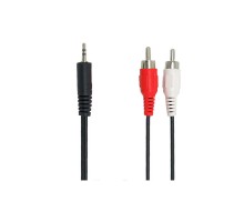 Кабель мультимедійний Jack 3.5mm папа/2RCA папа 1.8m Pro REAL-EL (EL123500042)