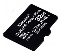 Карта пам'яті Kingston 32GB microSDHC class 10 UHS-I A1 (R-100MB/s) Canvas (SDCS2/32GBSP)