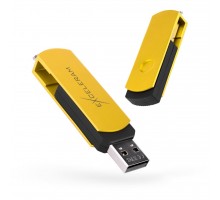 USB флеш накопичувач eXceleram 64GB P2 Series Yellow2/Black USB 2.0 (EXP2U2Y2B64)