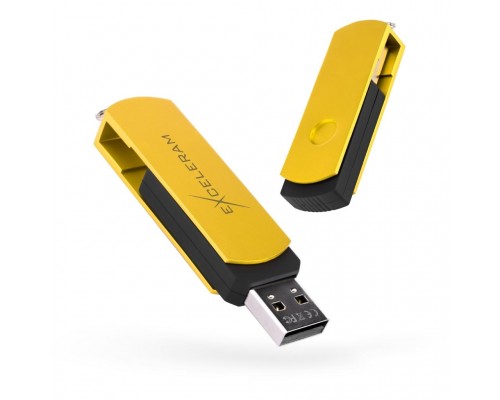 USB флеш накопичувач eXceleram 64GB P2 Series Yellow2/Black USB 2.0 (EXP2U2Y2B64)