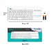 Клавіатура Logitech K400 Plus Touch Wireless UA White (920-007146)