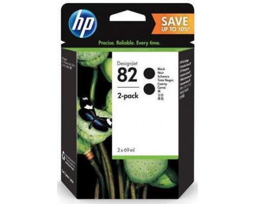 Картридж HP DJ No. 82 Black (2*69ml) (P2V34A)