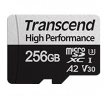Карта памяти Transcend 256GB microSD class 10 UHS-I U3 A2 (TS256GUSD330S)