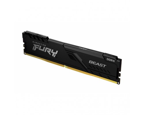 Модуль памяти для компьютера DDR4 4GB 3200 MHz Fury Beast Black Kingston Fury (ex.HyperX) (KF432C16BB/4)