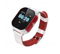 Смарт-часы GoGPS К23 white/red Детские телефон-часы с GPS треккером (K23WHRD)