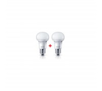 Лампочка Philips LEDBulb E27 5-40W 230V 3000K A60 Essential (1+1) (8717943885329)