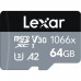 Карта памяти Lexar 64GB microSDXC class 10 UHS-I 1066x Silver (LMS1066064G-BNANG)