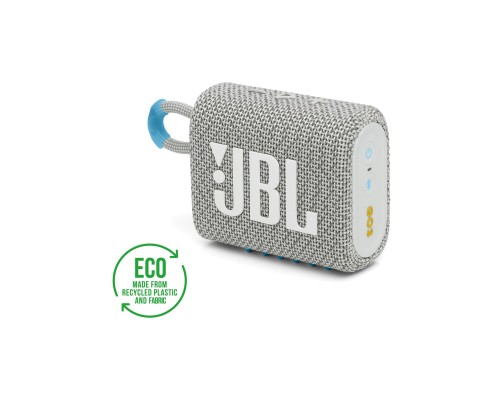 Акустична система JBL Go 3 Eco White (JBLGO3ECOWHT)