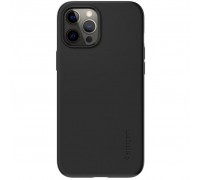 Чохол до моб. телефона Spigen iPhone 12 Pro Max Case Thin Fit, Black (ACS01612)