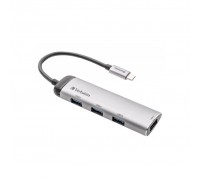 Концентратор Verbatim USB Type-C MP Hub 4 x USB 3.2 G1 (49147)