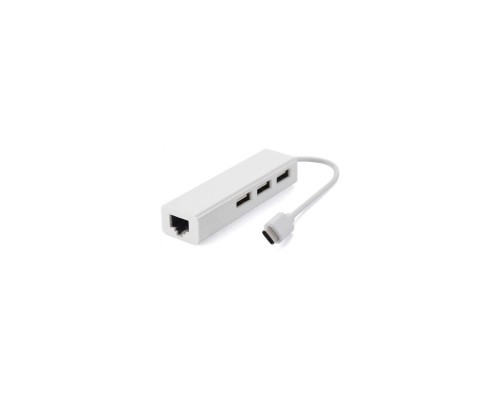 Концентратор Value Type-C Hub 3-port USB2.0 + RJ45 Fast Ethernet White (S0742)