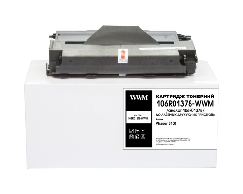 Тонер-картридж WWM Xerox Ph3100 Black (106R01378-WWM)