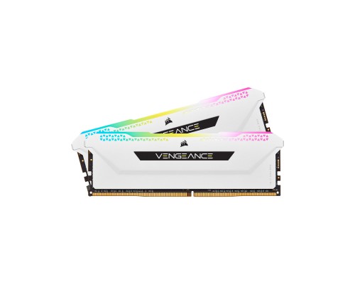 Модуль пам'яті для комп'ютера DDR4 32GB (2x16GB) 3600 MHz Vengeance RGB Pro SL White Corsair (CMH32GX4M2D3600C18W)