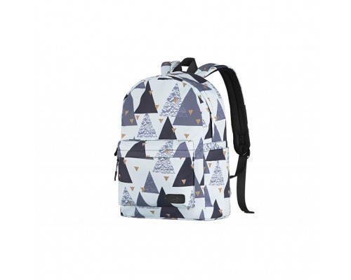 Рюкзак для ноутбука 2E TeensPack Triangles, White (2E-BPT6114WT)