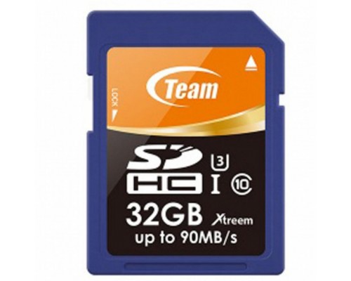 Карта памяти Team 32GB SDHC Class 10 UHS-I/U3 XTreem (TSDHC32GU301)