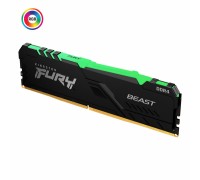 Модуль пам'яті для комп'ютера DDR4 16GB 2666 MHz Fury Beast RGB Kingston Fury (ex.HyperX) (KF426C16BB1A/16)