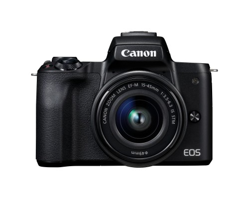 Цифровий фотоапарат Canon EOS M50 15-45 IS STM Web Kit Black (2680C060WRK)