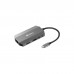 Концентратор Sandberg USB3.1 Type-C to HDMI/USB 3.0x2/RJ45/SD/TF/PD 100W 6in1 (136-33)