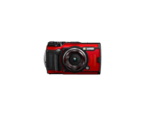 Цифровий фотоапарат Olympus TG-6 Red (Waterproof - 15m; GPS; 4K; Wi-Fi) (V104210RE000)