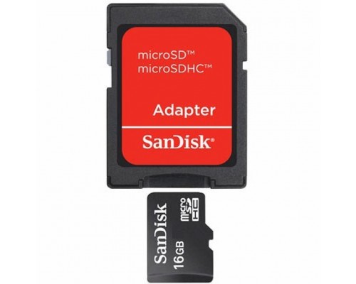 Карта пам'яті SanDisk 16Gb microSDHC class 4 (SDSDQM-016G-B35A)