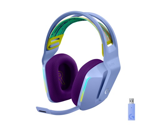 Навушники Logitech G733 Lightspeed Wireless RGB Gaming Headset Lilac (981-000890)