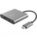 Концентратор Trust Dalyx 3-in-1 Multiport USB-C Adapter ALUMINIUM (23772_TRUST)