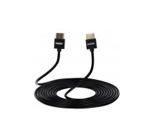 Кабель мультимедийный HDMI to HDMI 3.0m 2.0 Slim black 2E (2EW-1119-3m)