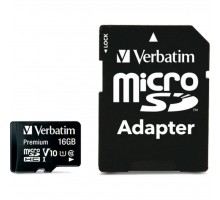 Карта пам'яті Verbatim 16GB microSDHC class 10 (MDAVR-10/G)
