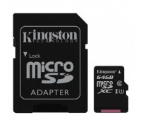 Карта пам'яті Kingston 64GB microSDXC class 10 UHS-I Canvas Select (SDCS/64GB)
