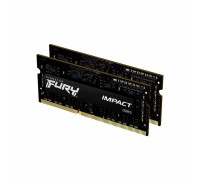 Модуль памяти для ноутбука SoDIMM DDR3L 16GB (2x8GB) 1600 MHz Fury Impact Kingston Fury (ex.HyperX) (KF316LS9IBK2/16)