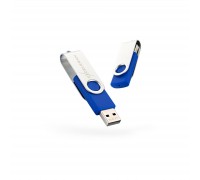 USB флеш накопичувач eXceleram 32GB P1 Series Silver/Blue USB 2.0 (EXP1U2SIBL32)